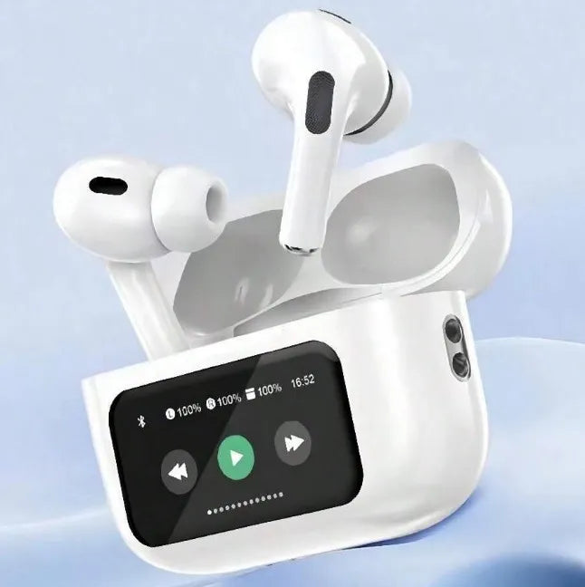 Auriculares Inalámbricos Basike Ba-FON6696 TWS con Estuche de Carga con Pantalla Táctil a Color