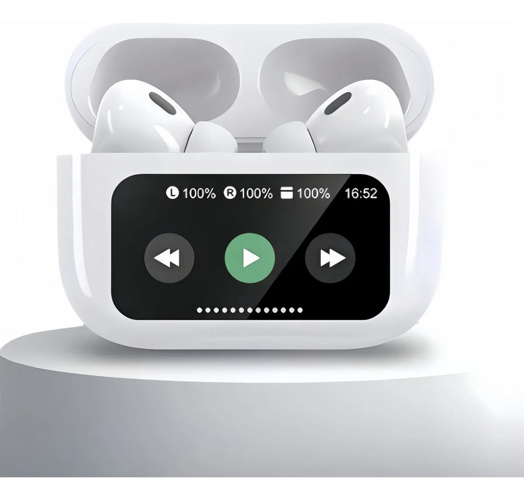 Auriculares Inalámbricos Basike Ba-FON6696 TWS con Estuche de Carga con Pantalla Táctil a Color